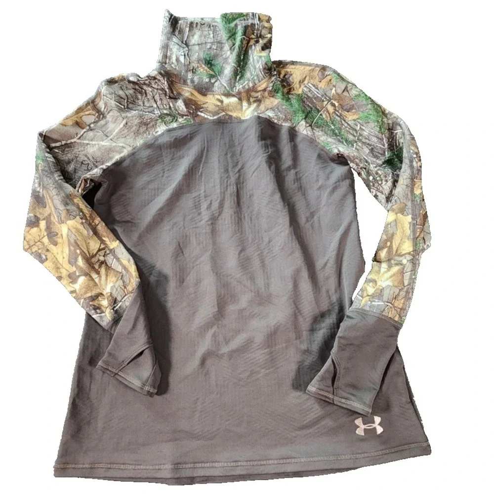 Under Armour ColdGear Realtree Turtleneck Shirt Men's L • Long‎ Sleeve